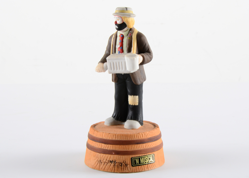 Set of Collectible Emmett Kelly Jr. Clown Figurines