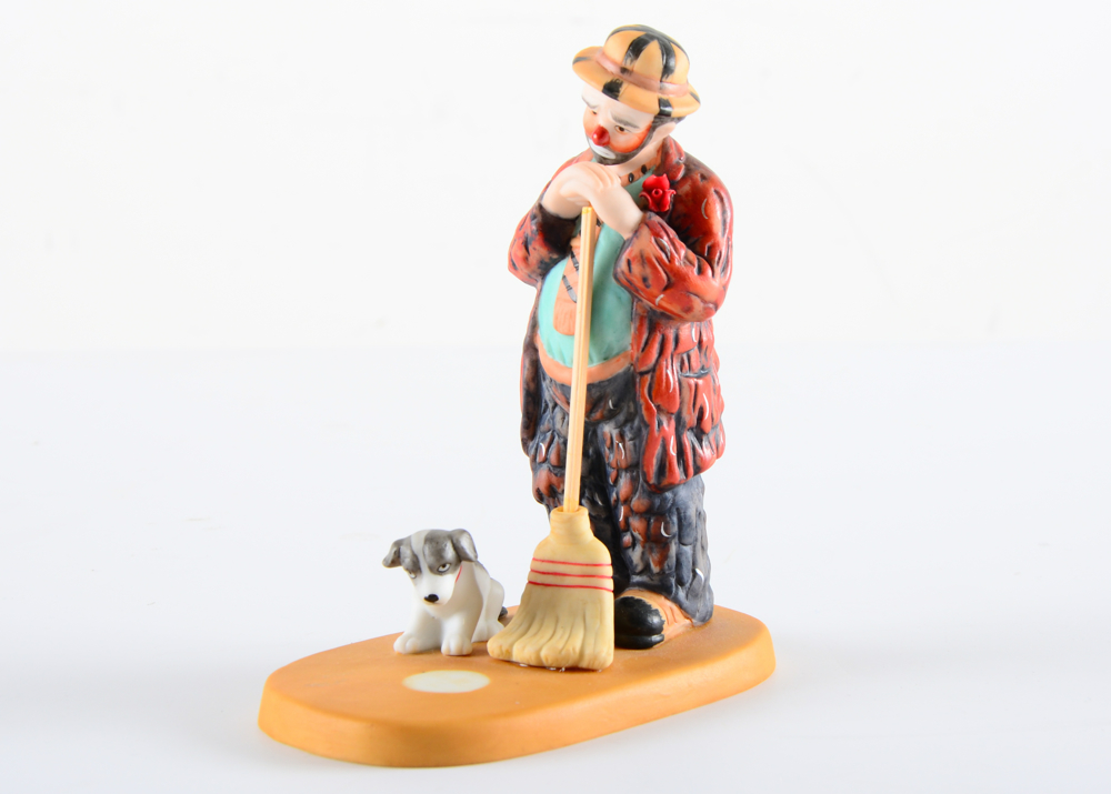 Set of Collectible Emmett Kelly Jr. Clown Figurines