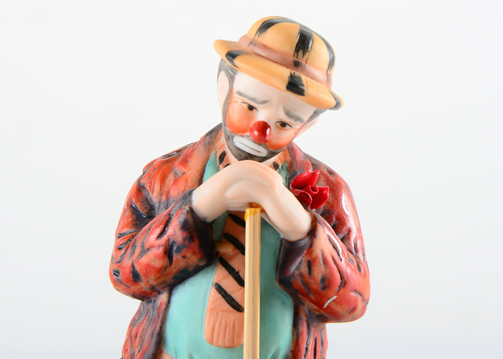Set of Collectible Emmett Kelly Jr. Clown Figurines