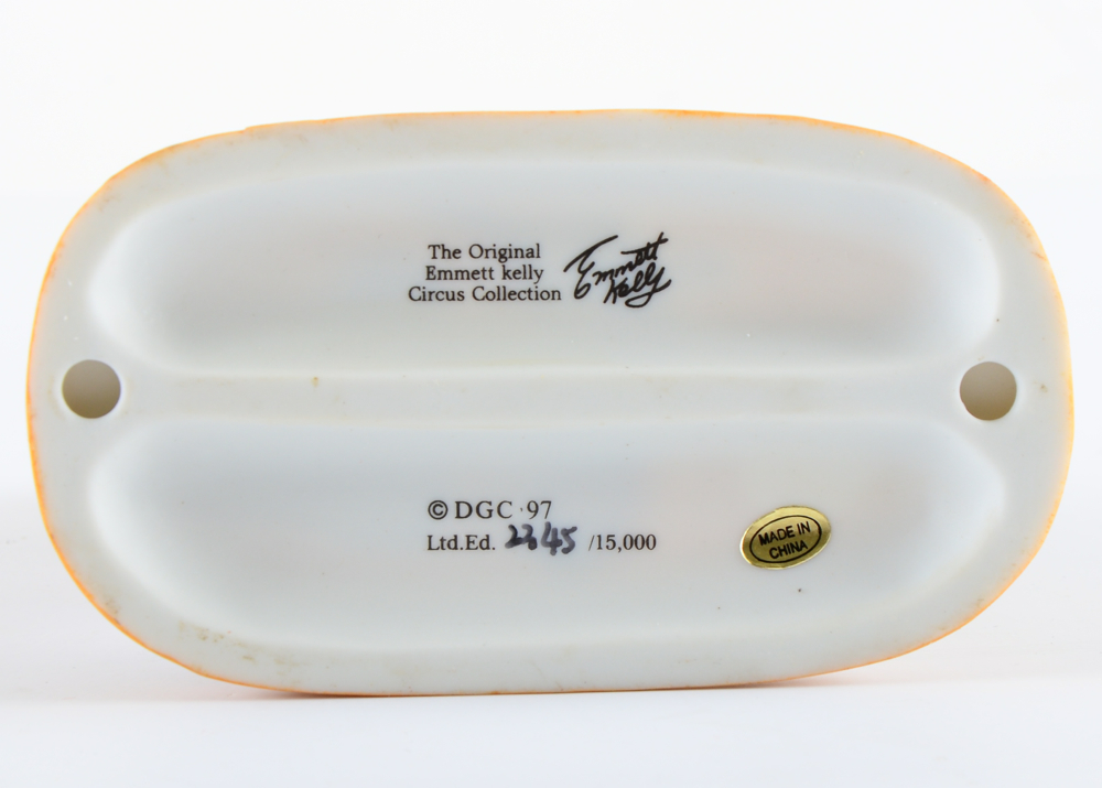 Set of Collectible Emmett Kelly Jr. Clown Figurines