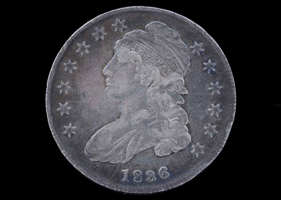 1836 Capped Bust Silver Half Dollar