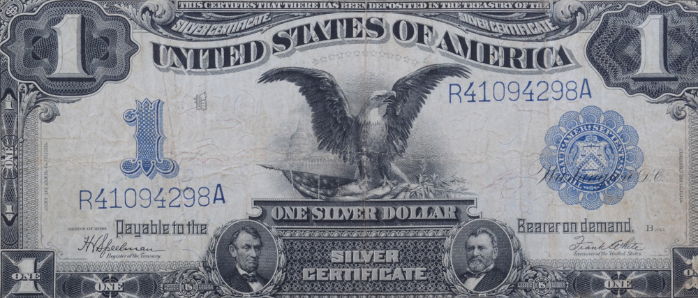 Series of 1899 Blue Seal One Dollar Silver Certificate
