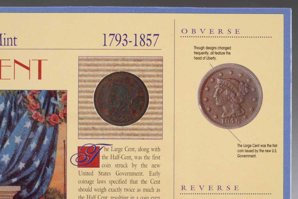 1846 Braided Hair Large Cent