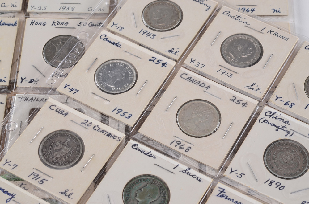 Sixty-Nine Foreign Coins and Tokens