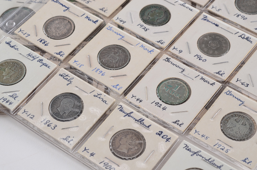Sixty-Nine Foreign Coins and Tokens