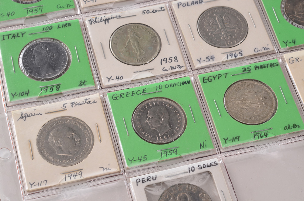 Sixty-Nine Foreign Coins and Tokens