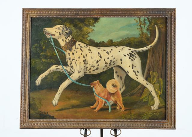 Original Oil Painting of Dogs by William Skilling