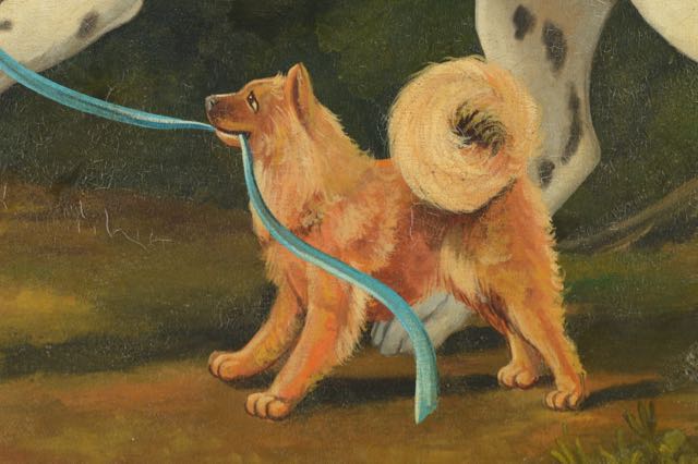 Original Oil Painting of Dogs by William Skilling