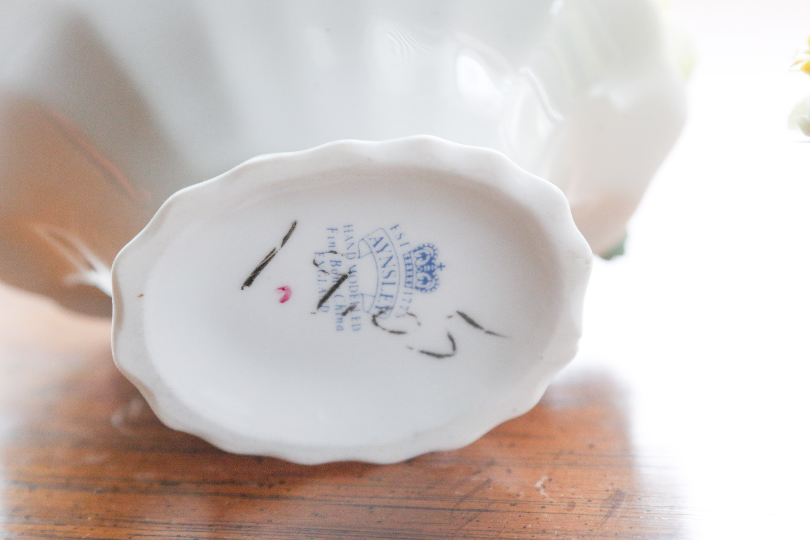 Pair of Aynsley England Bone China Flower Baskets