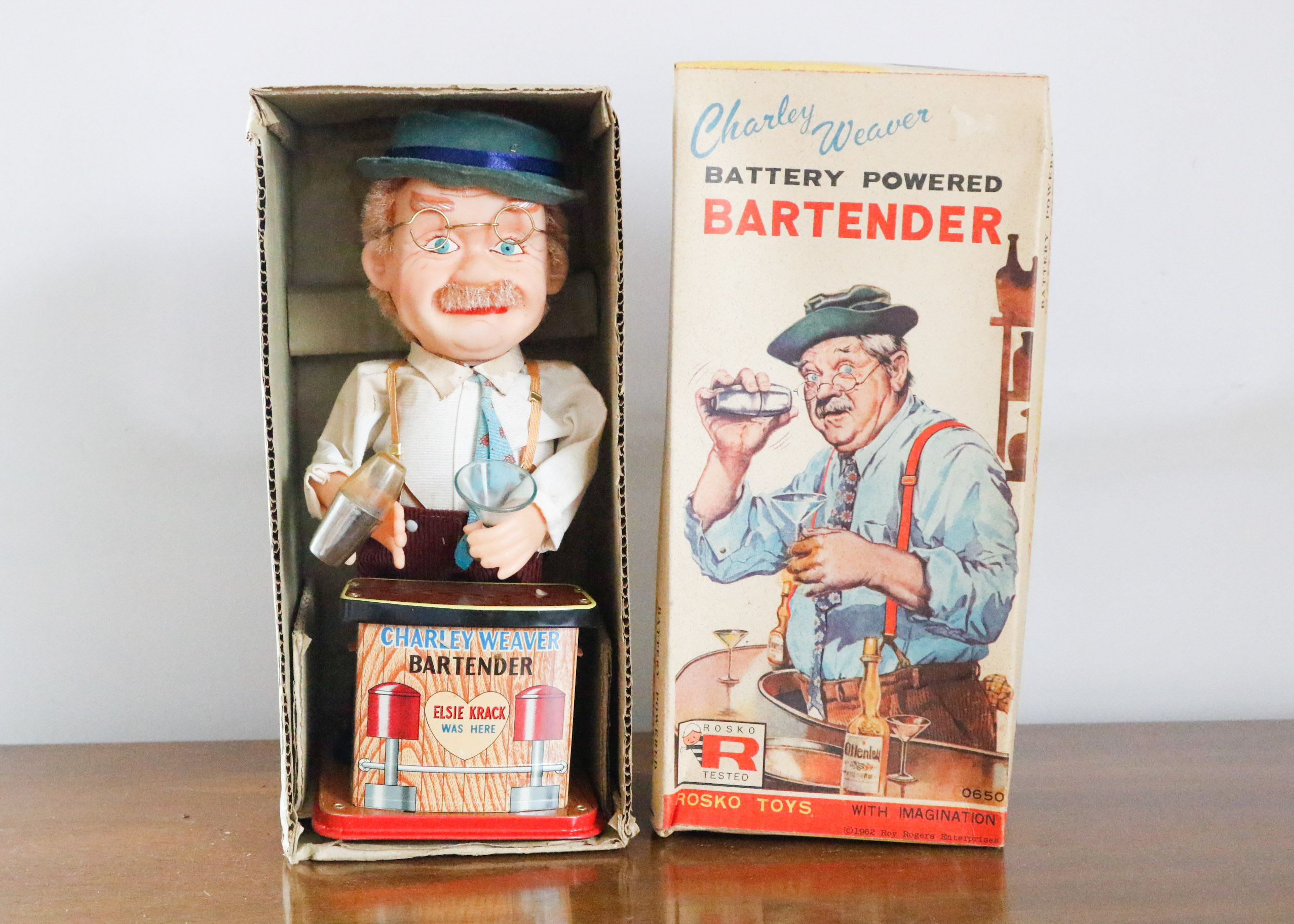 Charley Weaver Bartender Toy Doll