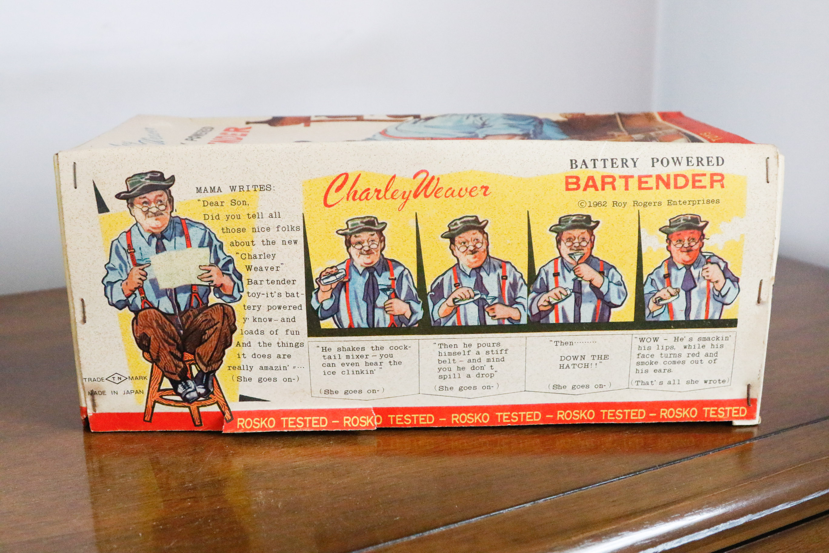 Charley Weaver Bartender Toy Doll