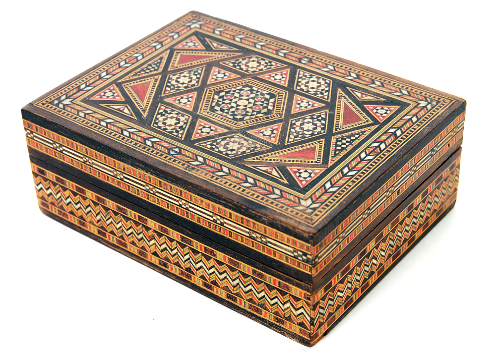 Wooden Mosaic Syrian Box