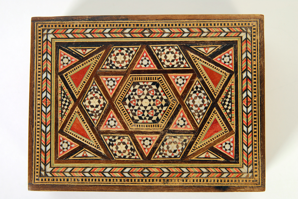 Wooden Mosaic Syrian Box