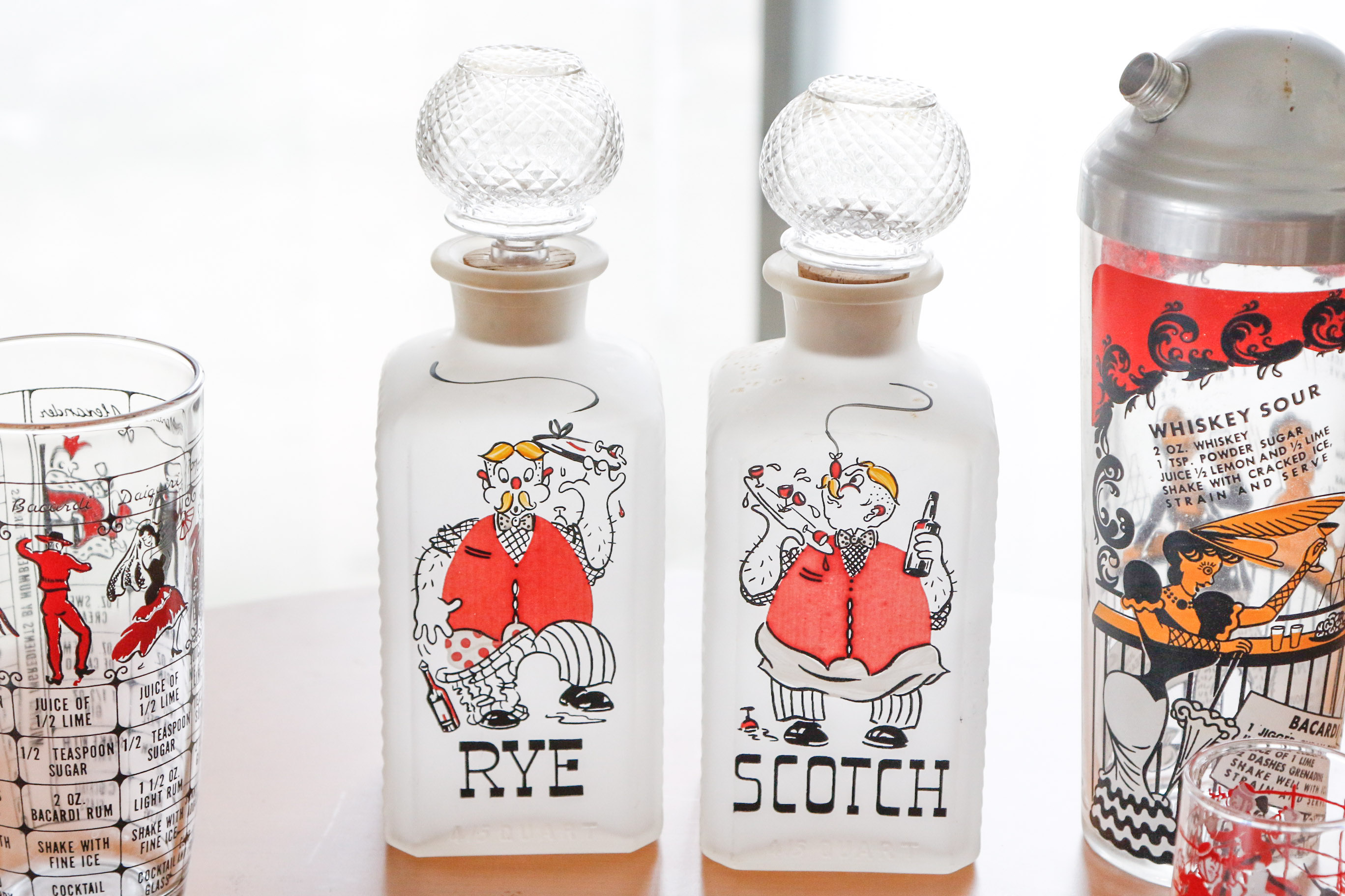 Collection of Gay Fad Mid-Century Barware