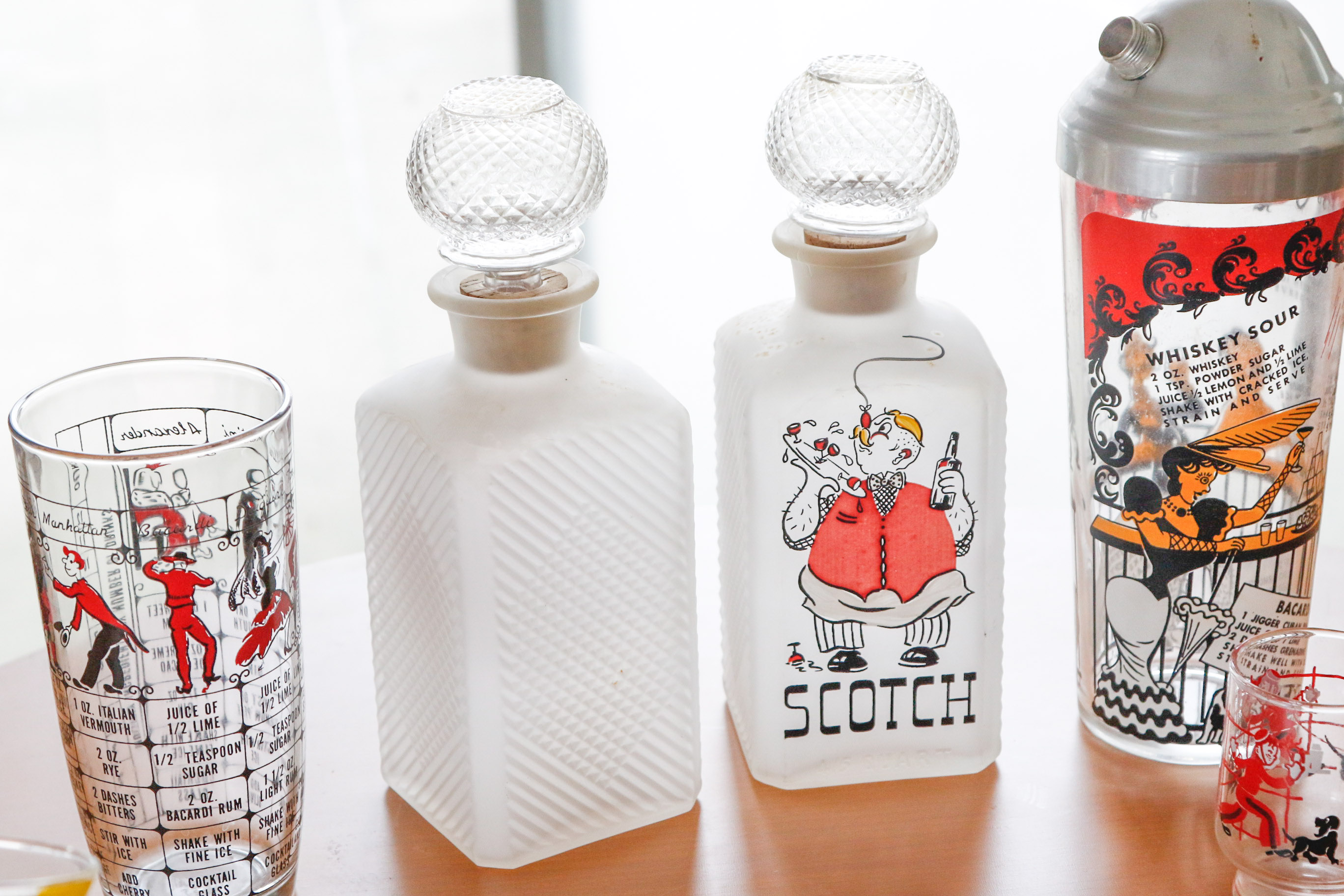 Collection of Gay Fad Mid-Century Barware