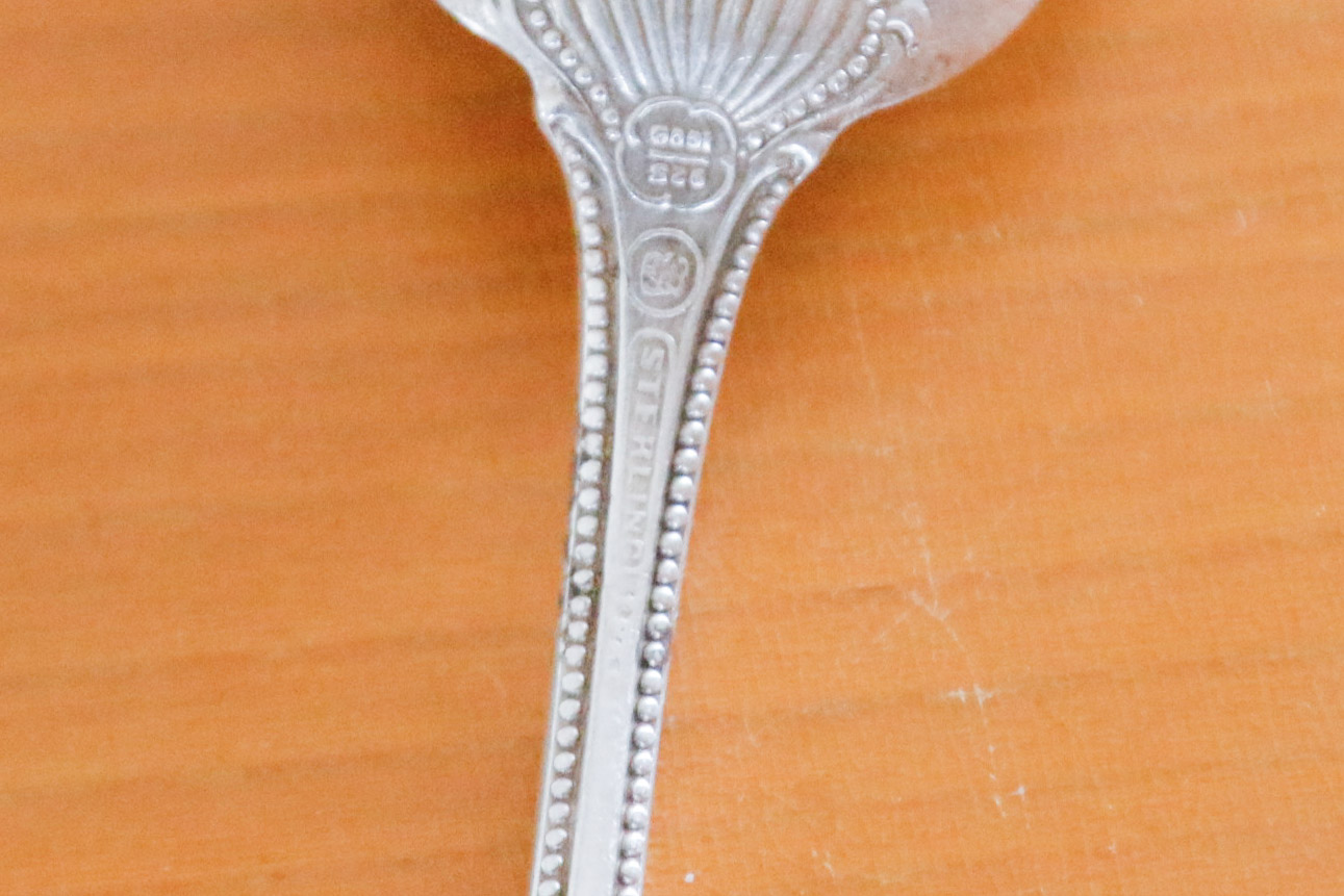 Set of Six Towle "Old Colonial" Sterling Silver Teaspoons