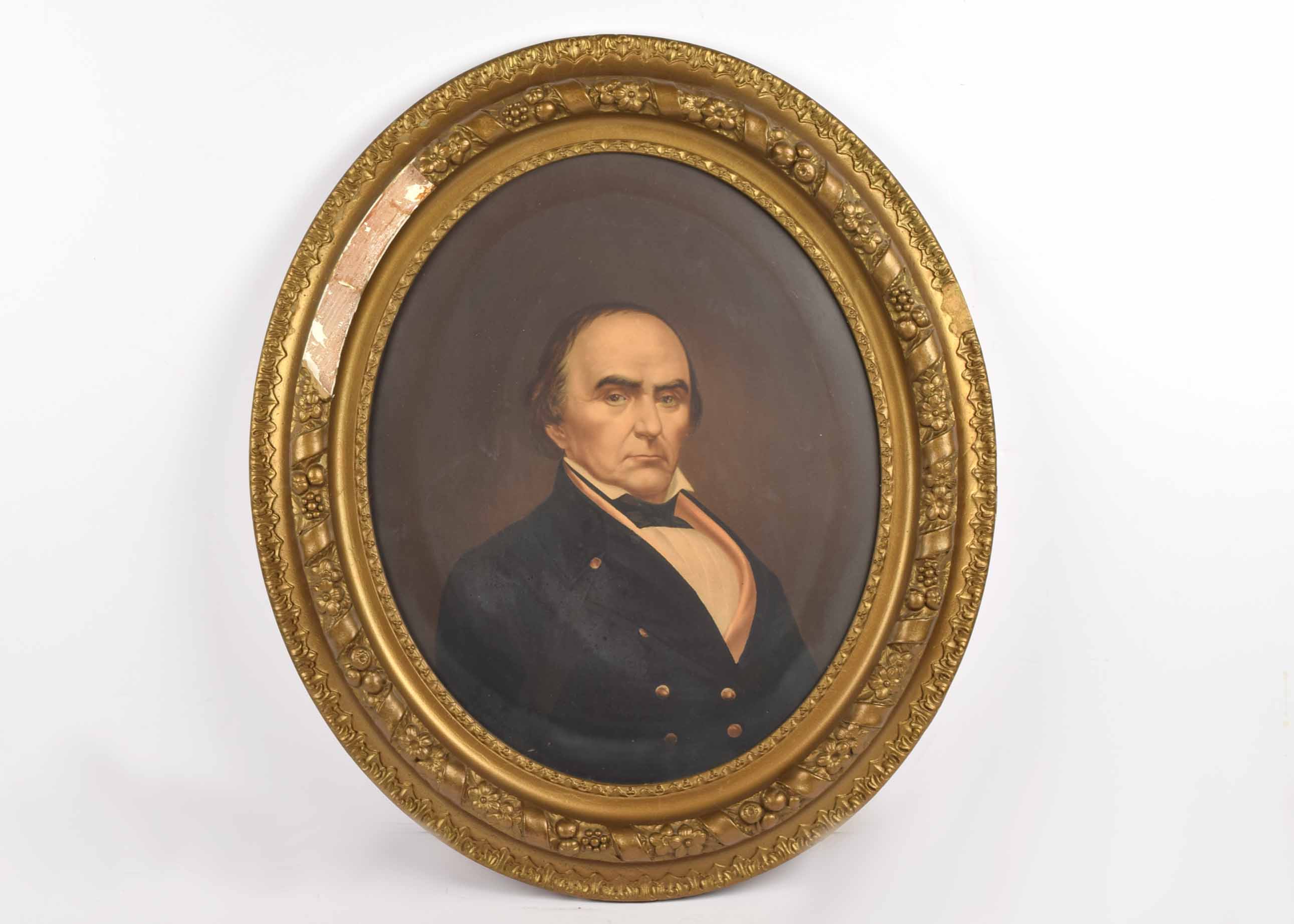 19th Century Chromolithographic Portrait Print of Daniel Webster
