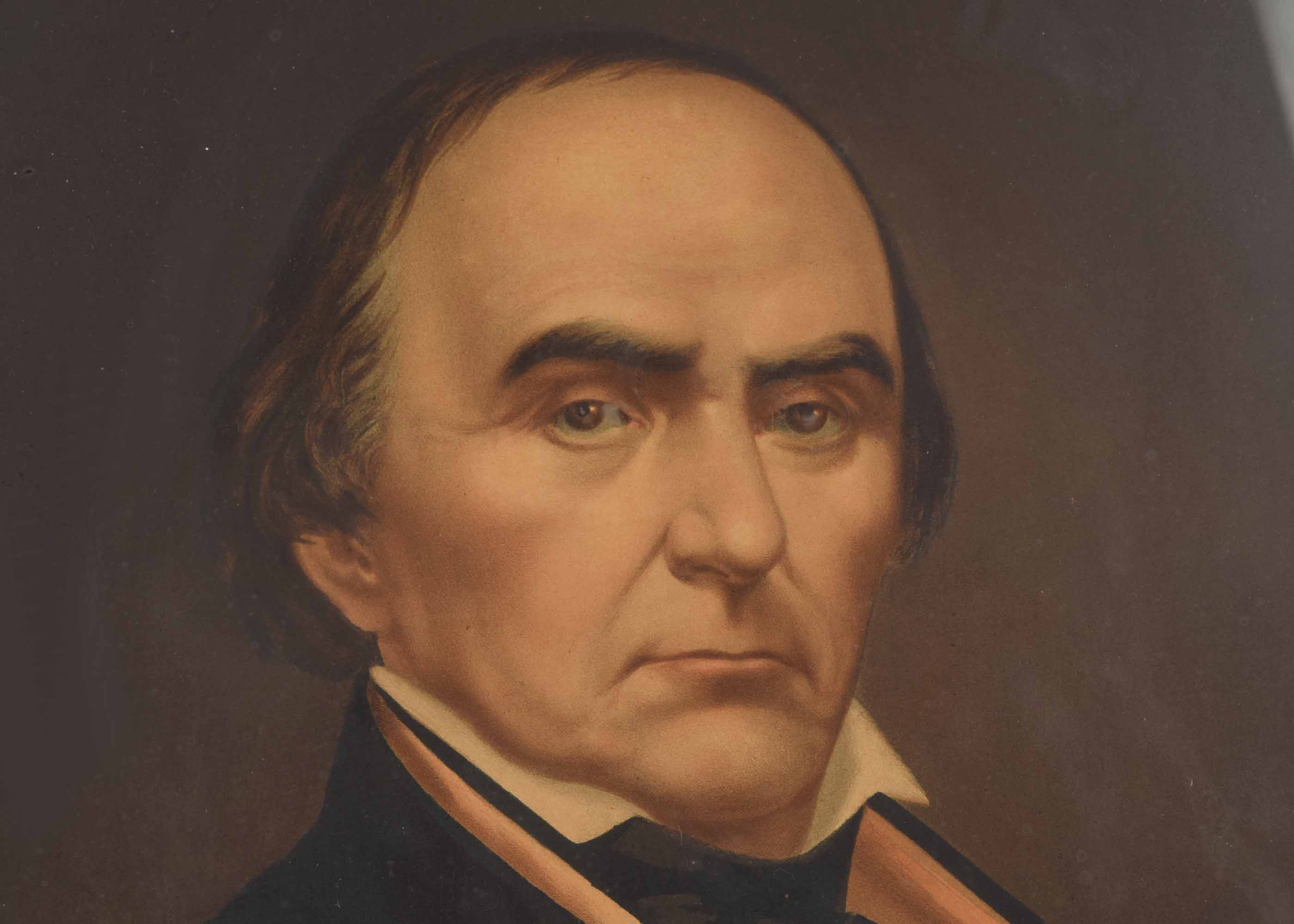 19th Century Chromolithographic Portrait Print of Daniel Webster