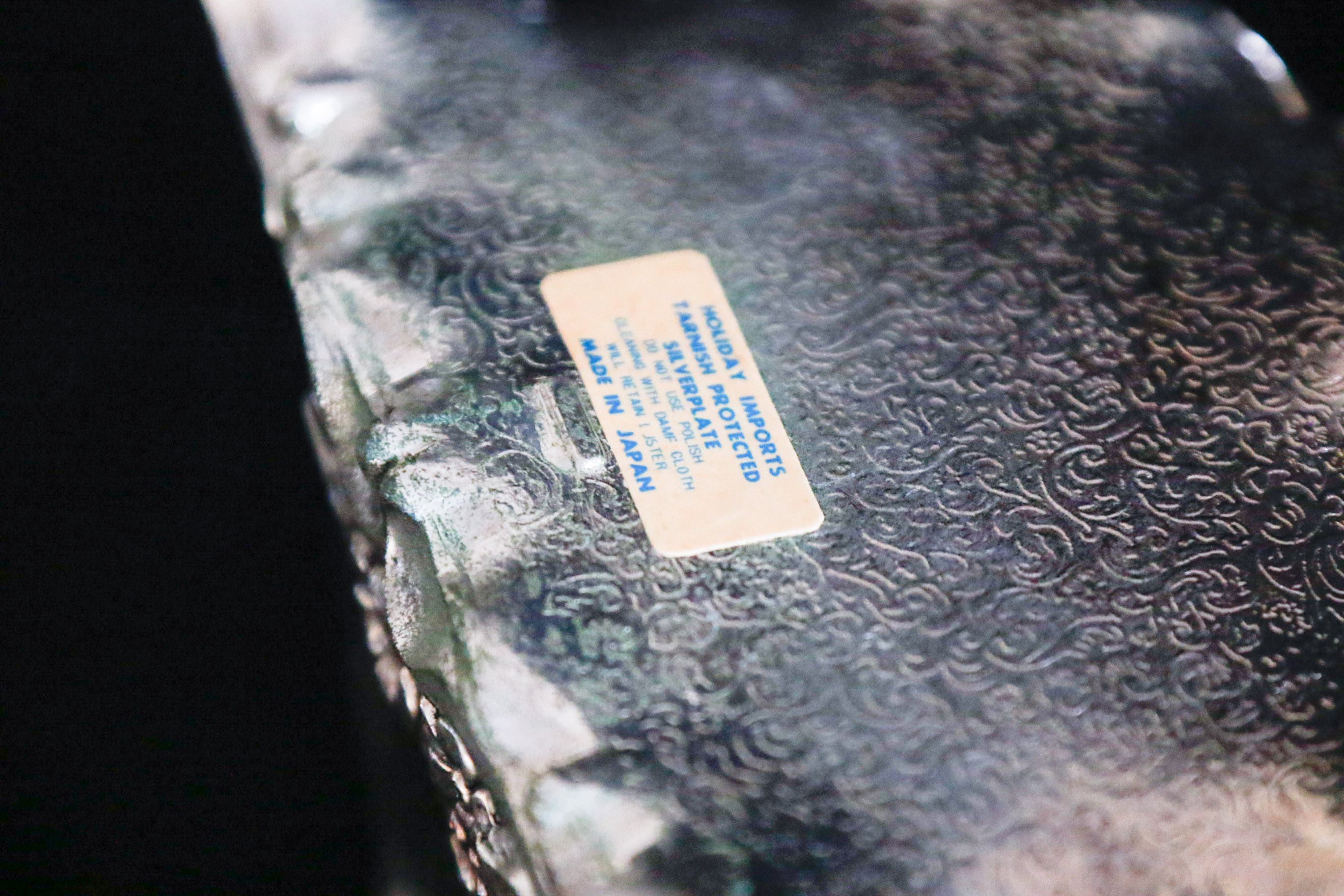 Jomaz & Les Bernard Costume Earrings with Silver Plate Heart Box