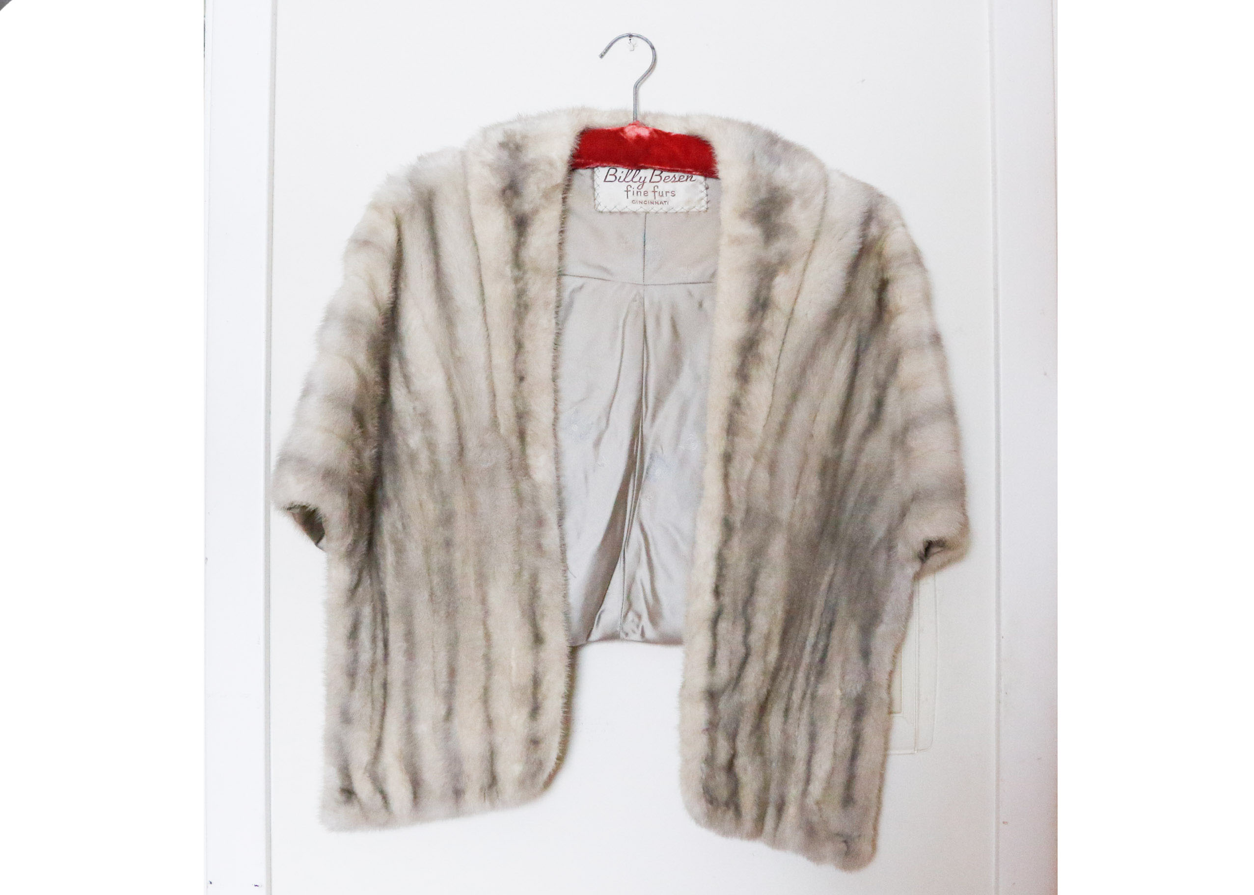 Silver Mink Fur Stole