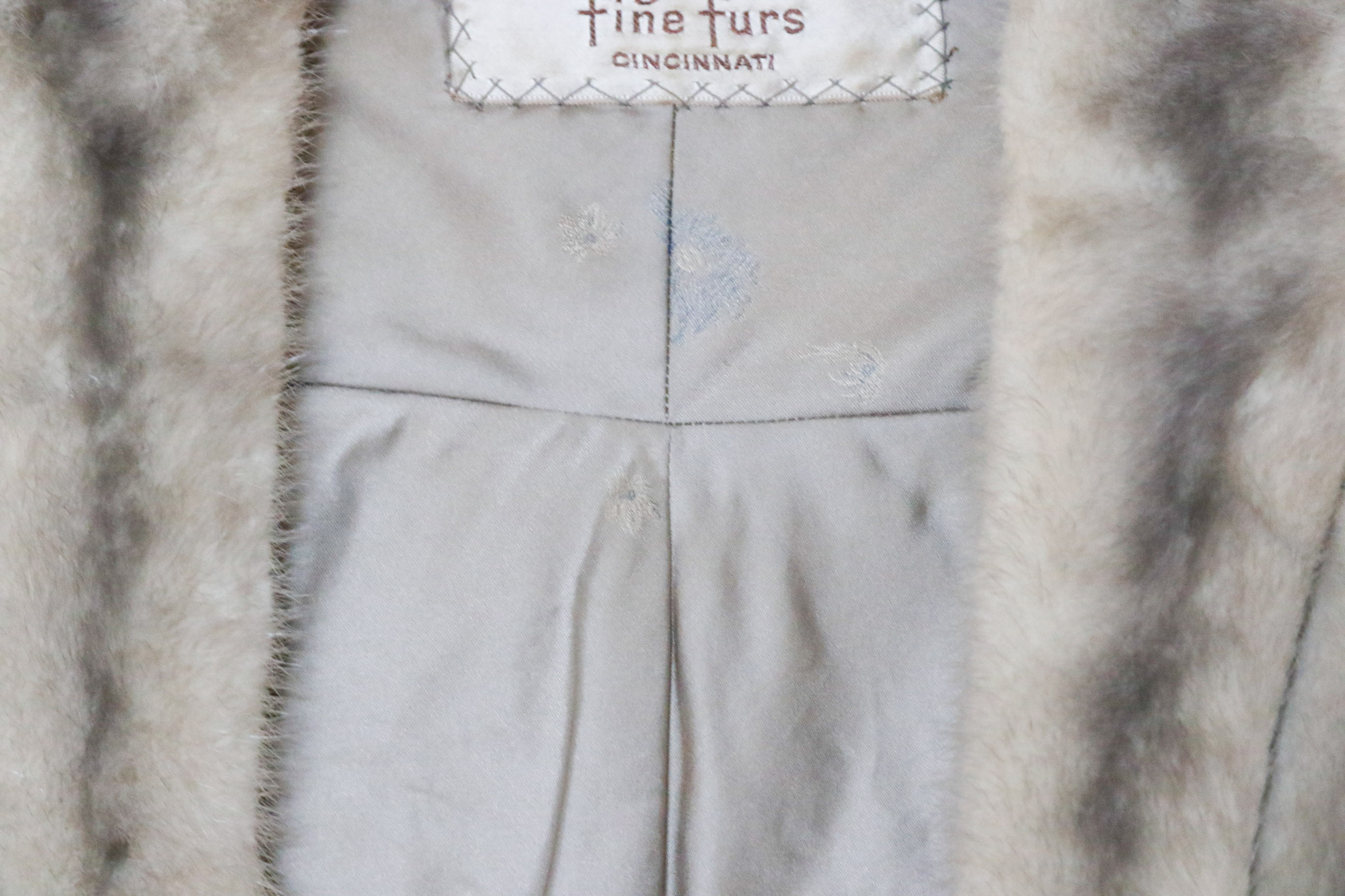 Silver Mink Fur Stole