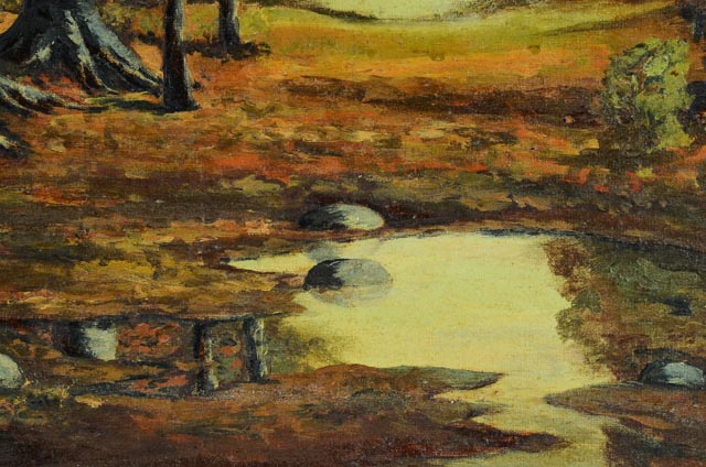 Original Oil of Autumnal Landscape on Board