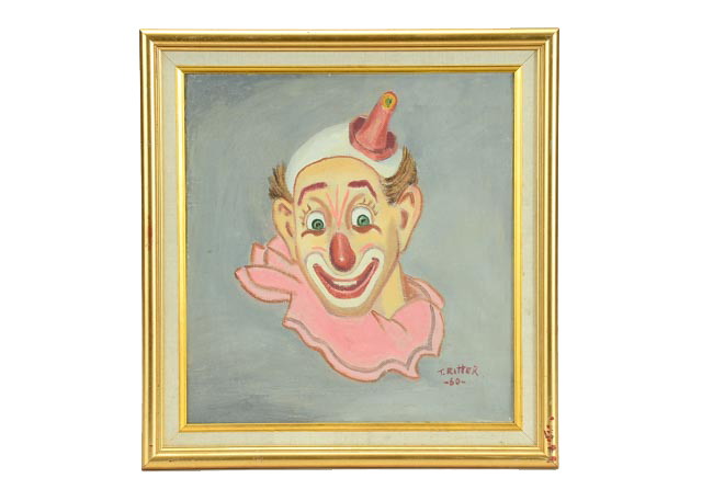 Acrylic on Canvas Clown Portrait