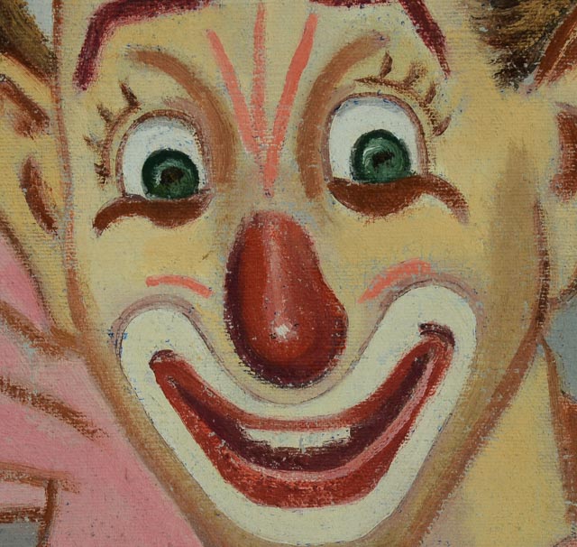 Acrylic on Canvas Clown Portrait
