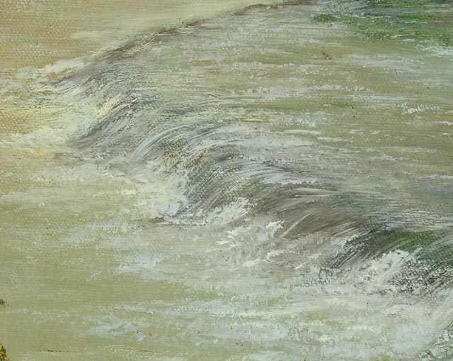 Original Acrylic River Landscape on Canvas