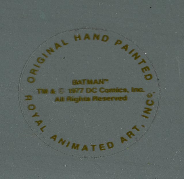 Batman Animation Cel, 1977-1980