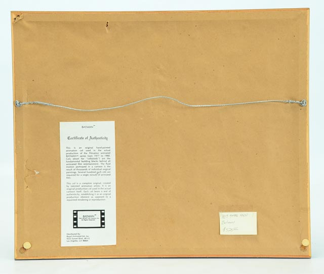 Batman Animation Cel, 1977-1980