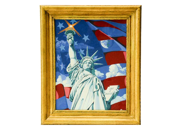 Statue of Liberty Original Painting on Board