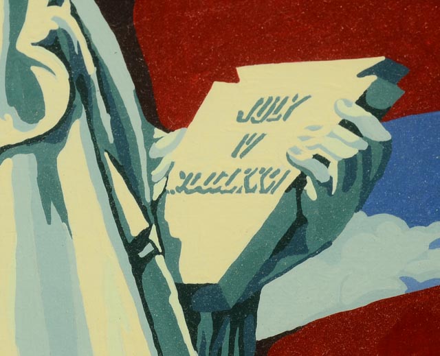 Statue of Liberty Original Painting on Board