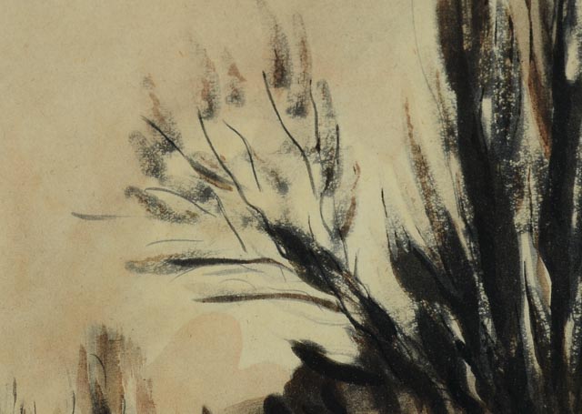 Original Ink and Watercolor by Segonzac