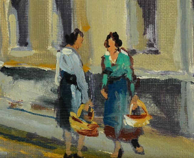 Charles Blondin Original Oil Impressionist Paris Scene on Canvas