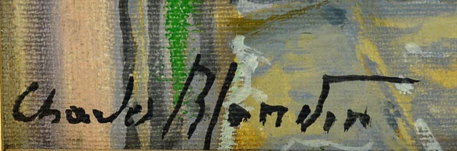 Charles Blondin Original Oil Impressionist Paris Scene on Canvas