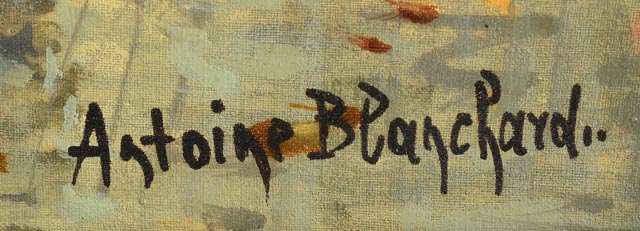 Oil Painting After Antoine Blanchard