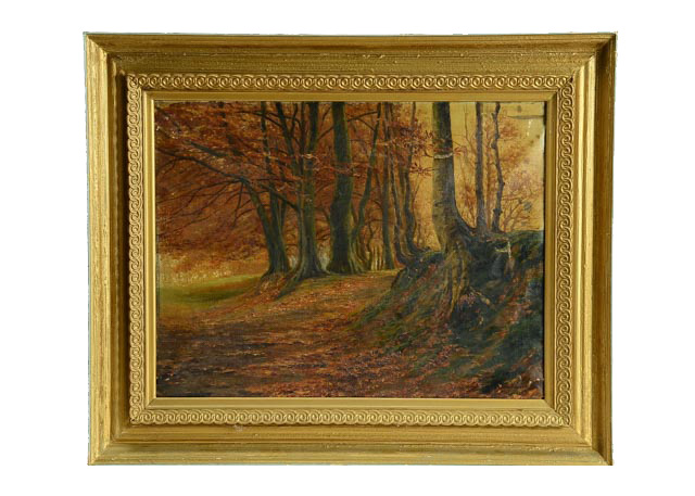 Original Autumnal Landscape Oil Painting