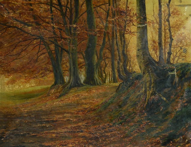 Original Autumnal Landscape Oil Painting