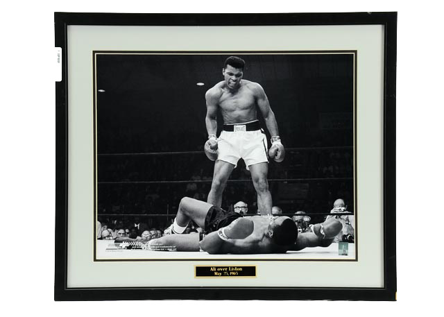 Ali Over Liston Framed Photograph