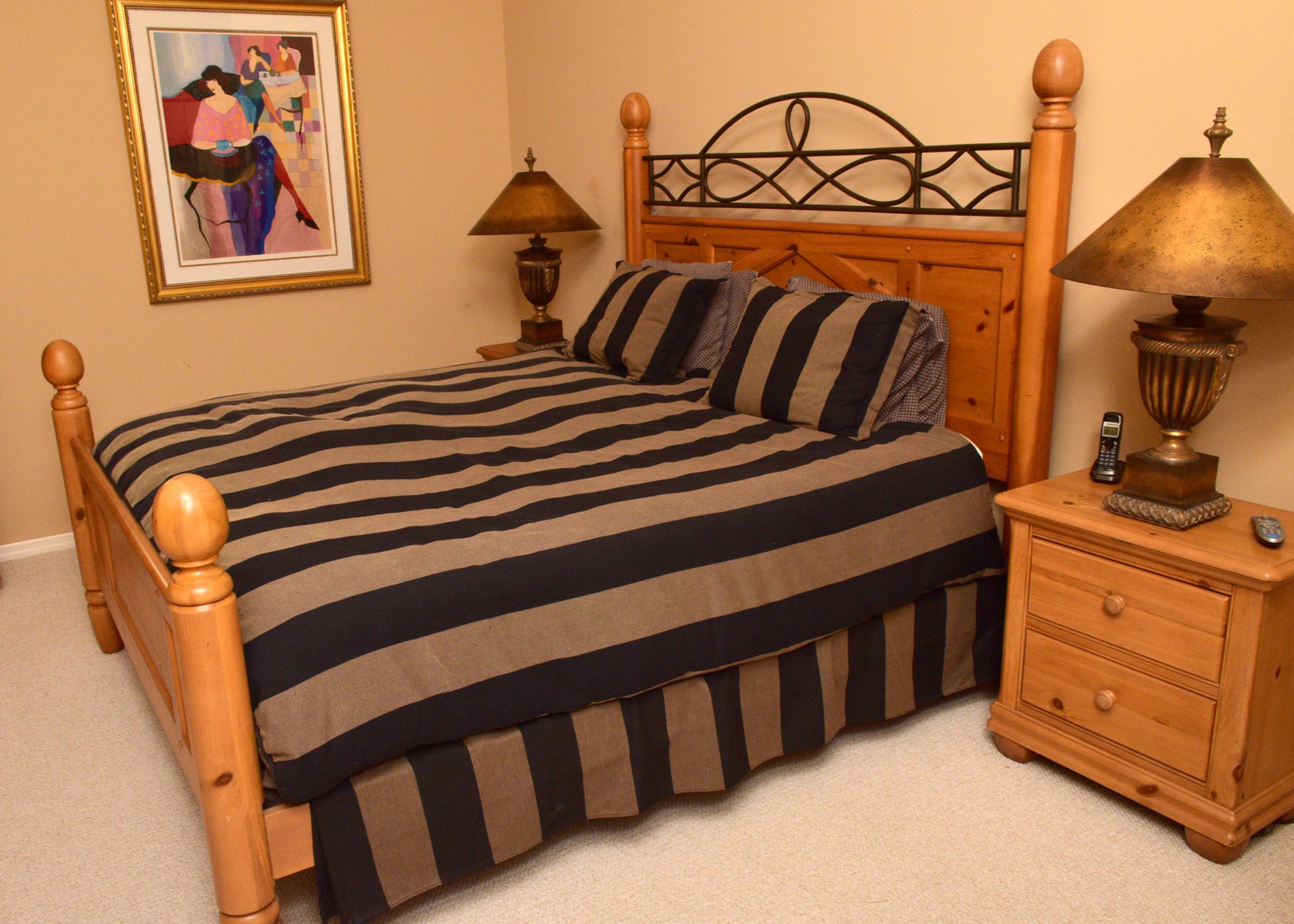 Alexander Julian Home Colours King Bed and Custom Bedding