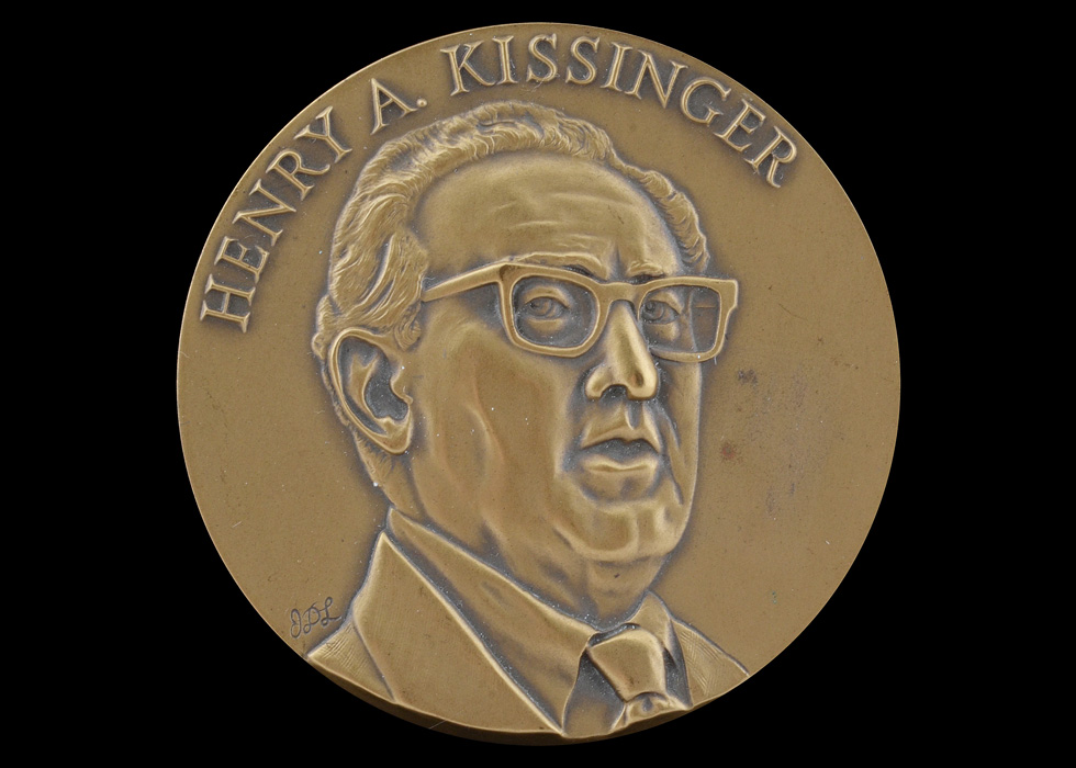 Henry Kissinger Bronze Medallion