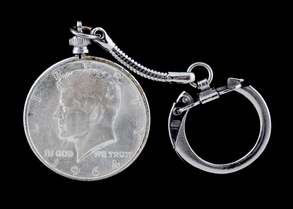 1964 JFK Silver Half Dollar Key Chain