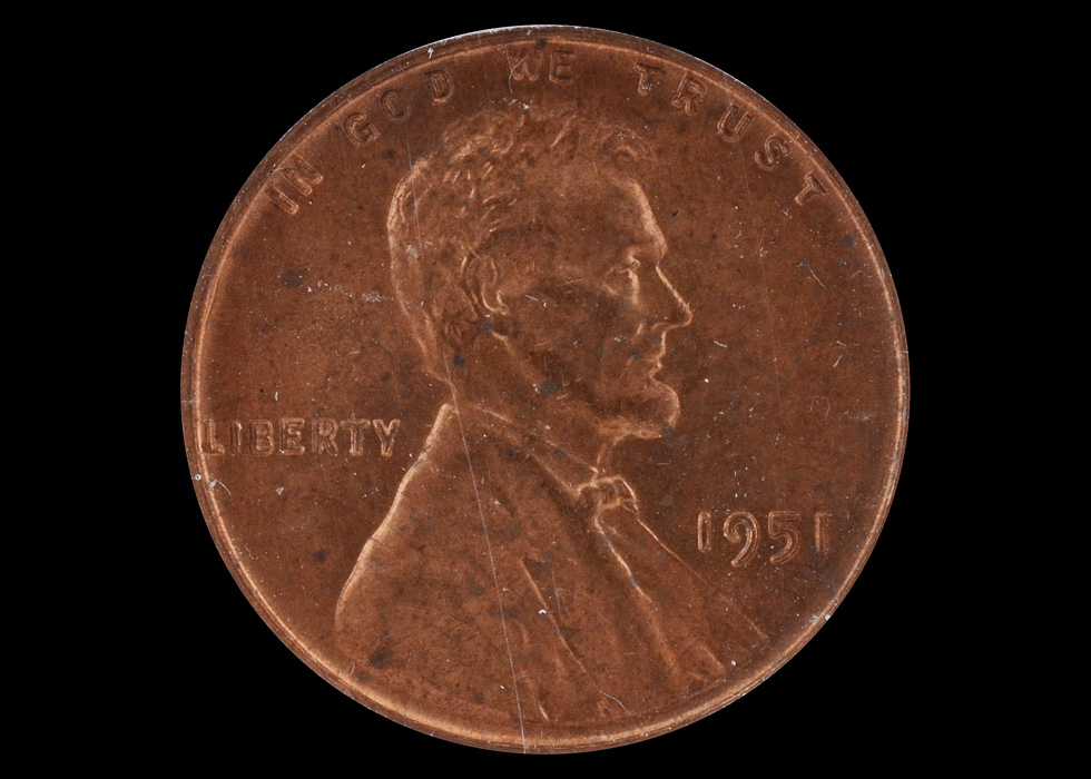 Graded 1951 P Lincoln Cent