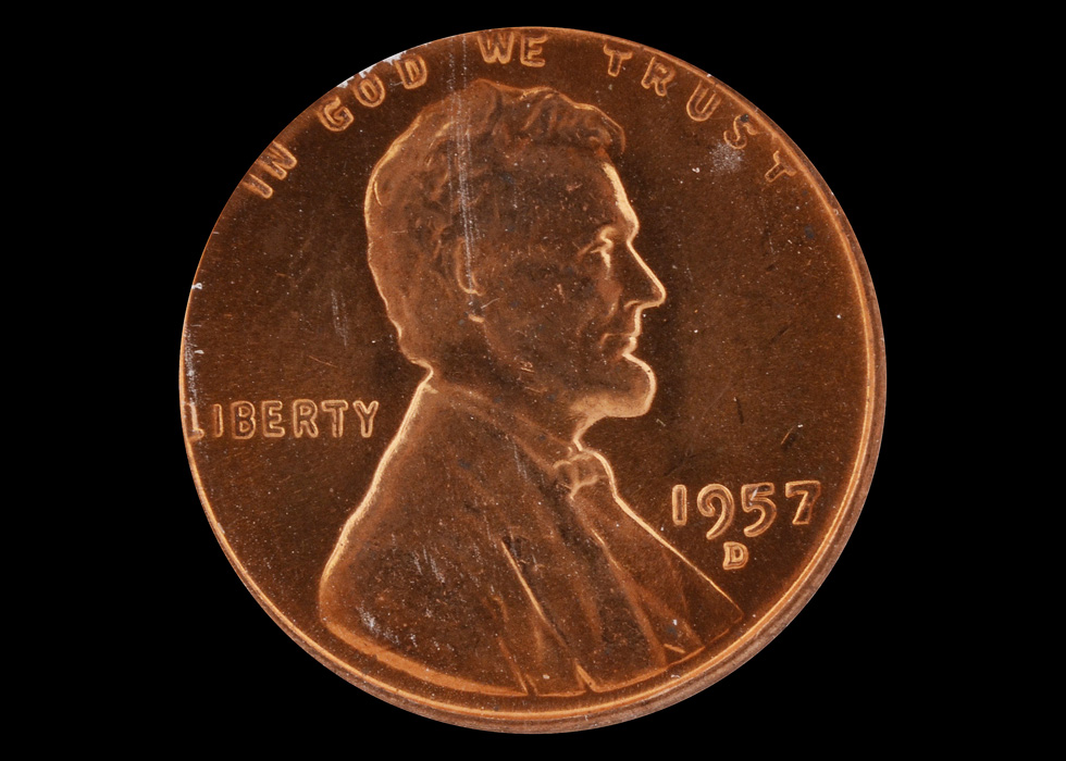 Graded 1957 D Lincoln Cent