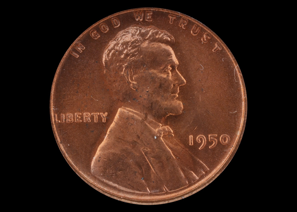 Graded 1950 P Lincoln Cent