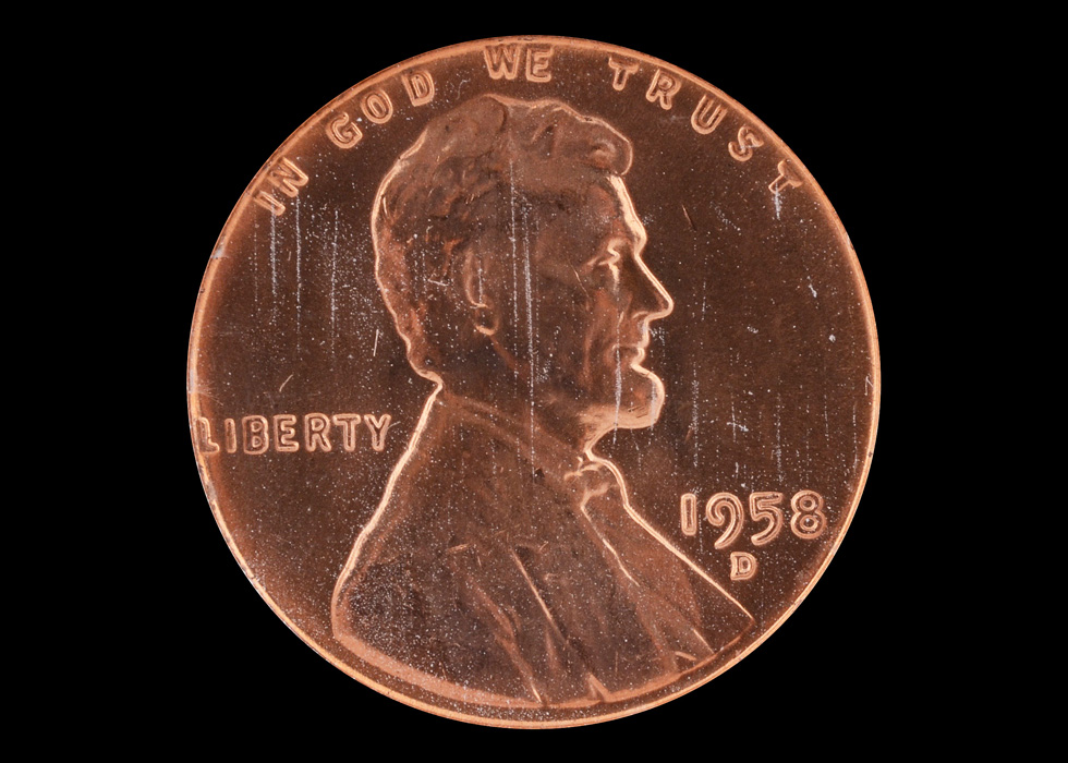 Graded 1958 D Lincoln Cent