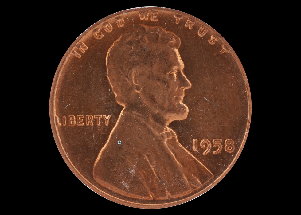 Graded 1958 P Lincoln Cent