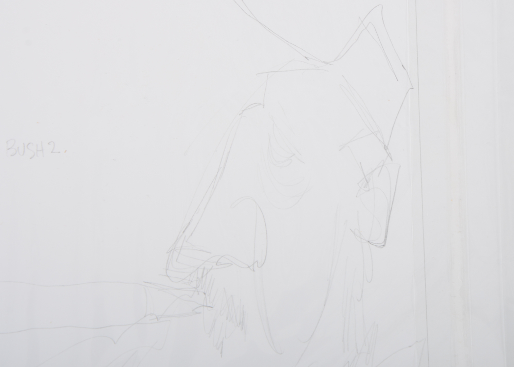 Original Jim Borgman Political Cartoon Ink Drawing