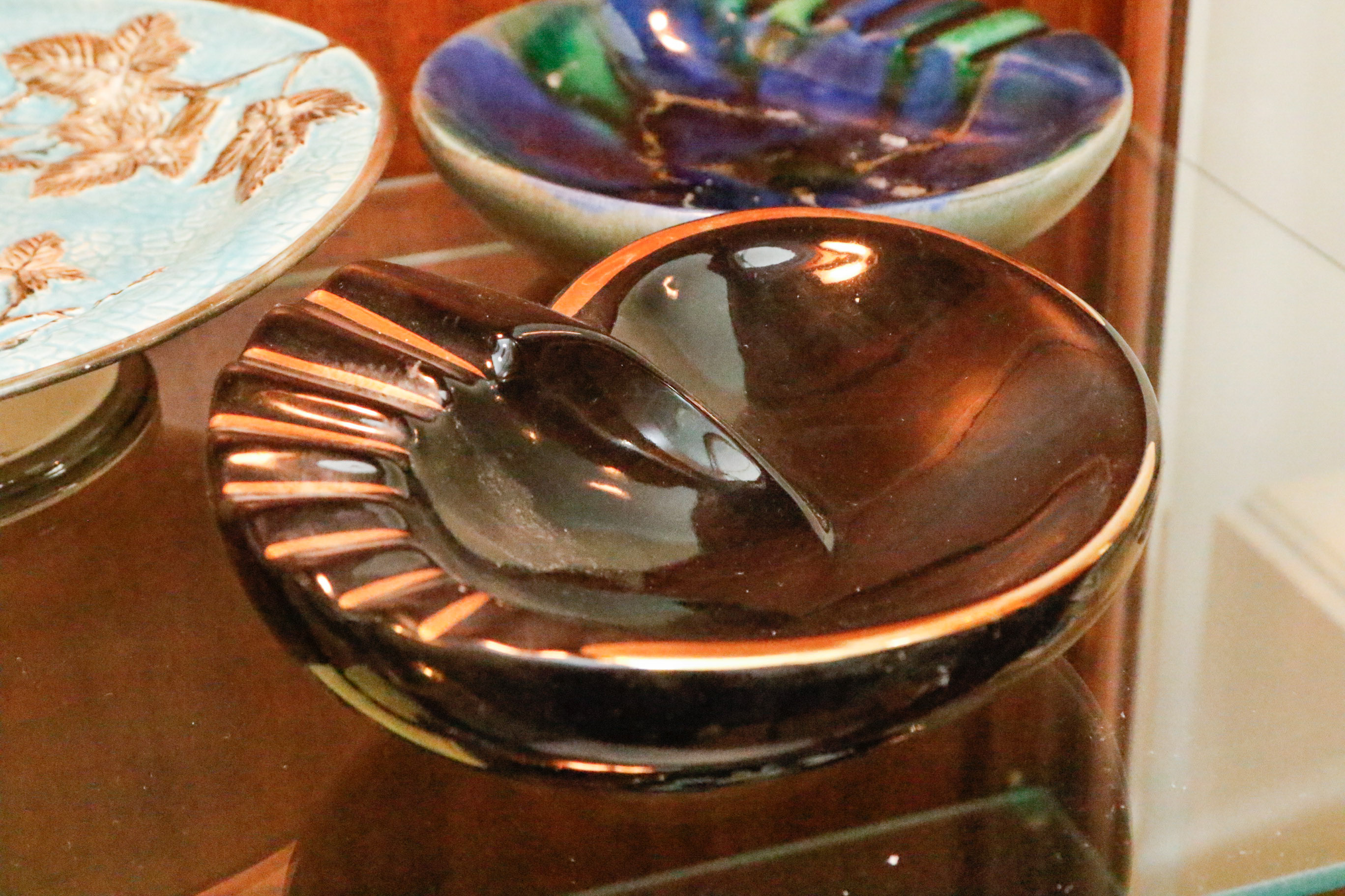 Collection of Vintage Ash Receivers and Lighters